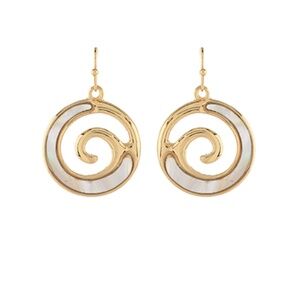 Waves Round Earrings